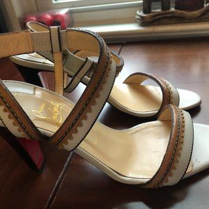 Christian Louboutin Suede Trepi City Slingback